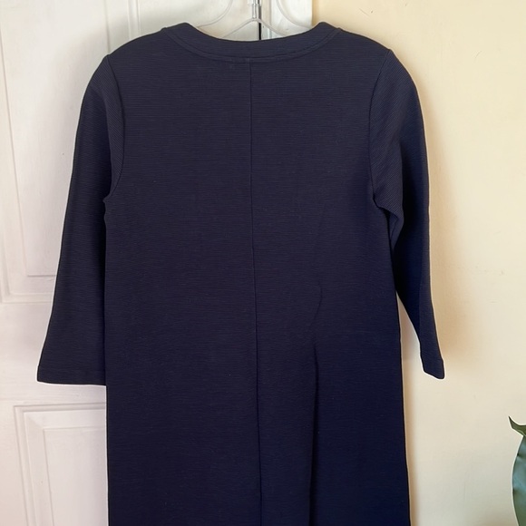 Boden Navy Blue Crew Neck Long Sleeves Knit Stretch Dress Size 4L - Picture 6 of 8